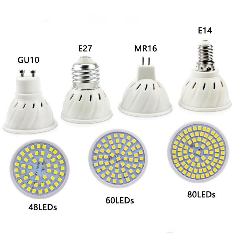 10pcs GU10 LED  E14 E27 Ʈ Ʈ  48 60 80..